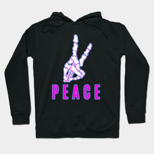 Peace skull hand Hoodie